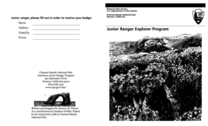 Channel Islands Junior Ranger Explorer Program