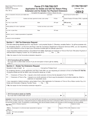 Connecticut Estate and Gift Tax Return Extension