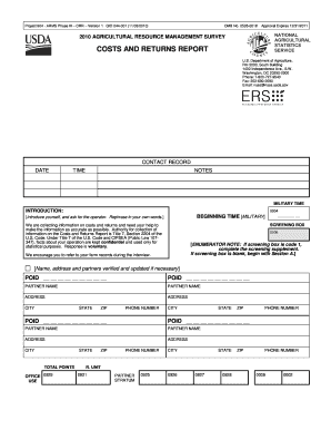 Agricultural Resource Management Survey