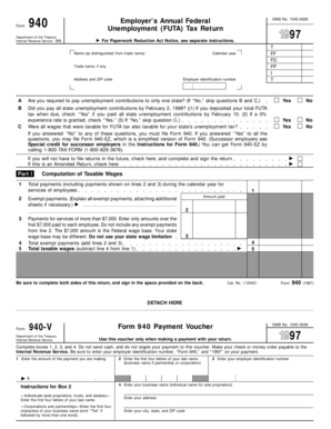 Form 940 Unemployment Tax Return
