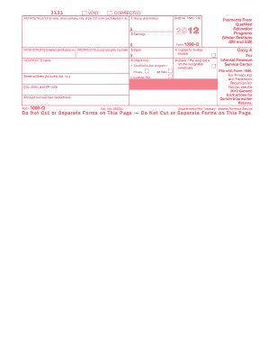 IRS Form 1099-Q 2012