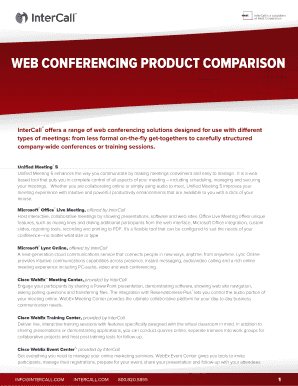 Comparison Matrix - InterCall
