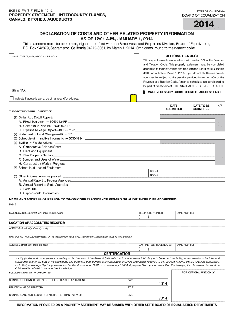 Intercounty Flumes, Canals, Ditches, Aqueducts - California State - boe ca Preview on Page 1