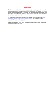 IRS Form 1099-S 2011