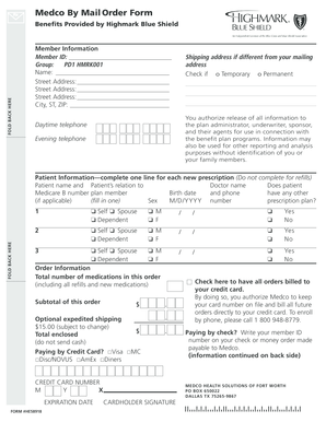 Medco By Mail Order Form