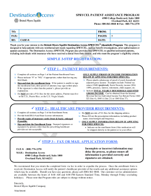 SPRYCEL Patient Assistance Program Form