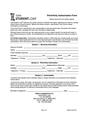 Third-Party Authorization Form