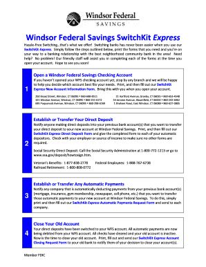 Windsor Federal Savings SwitchKit Express