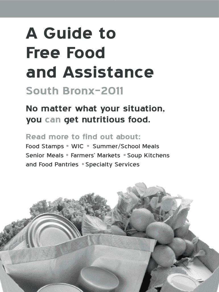 A Guide to Free Food and Assistance - nyccah Preview on Page 1