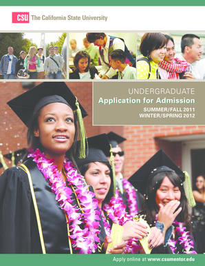 California State University Undergraduate Application