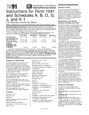 Instructions for Form 1041