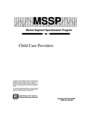 IRS Child Care Providers Audit Guide