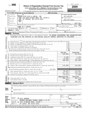 Form 990 2009