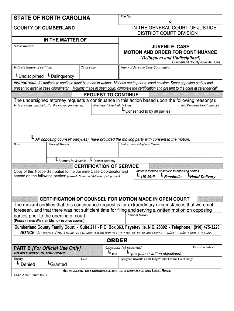 Delinquent and Undisciplined - The North Carolina Court System Preview on Page 1