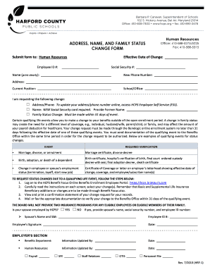 Employee Change Form