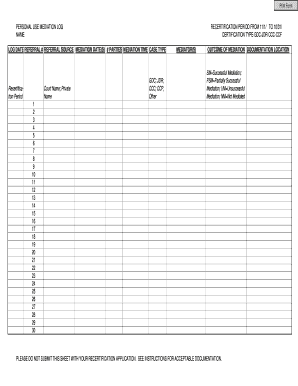 PERSONAL USE MEDIATION LOG - courts state va