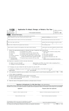 IRS Form 1128