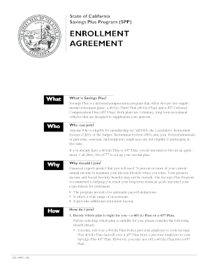 California Savings Plus Enrollment Agreement