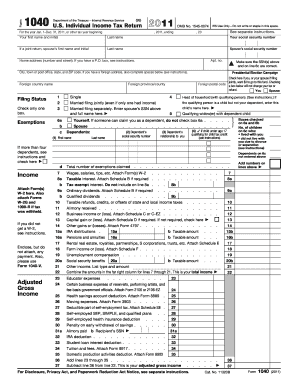 Federal Tax Form 1040 Guide