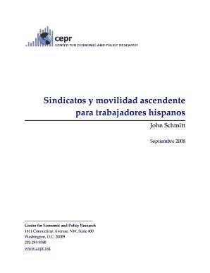 Sindicatos y movilidad ascendente para trabajadores hispanos - cepr