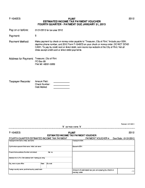 F-1040ES Flint 2012