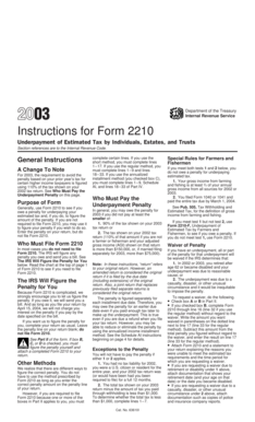 Form 2210 Instructions