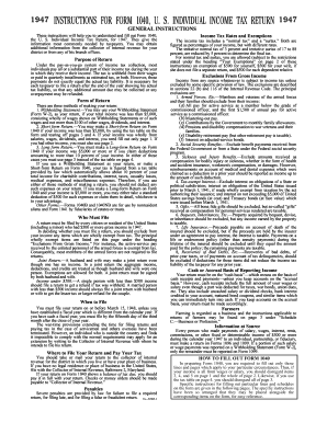 Instructions for Form 1040 (1947) - Internal Revenue Service - irs