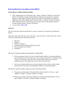 Mental Illness & Stigma Optional Module