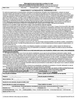 Formulario de Administración de Medicamentos