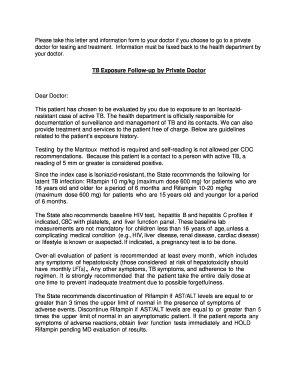 TB Exposure Follow-up Form