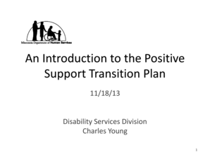 positive support transition plan