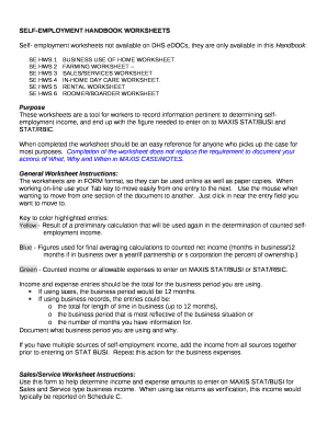 SE HWS 4IN-HOME DAY CARE WORKSHEET