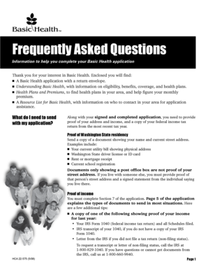 Washington Basic Health Application