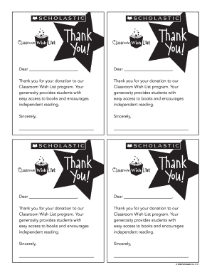 Donation Thank You Letter