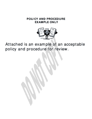 Service Plan Policy and Template