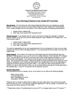 Electronic Funds Transfer Authorization Form