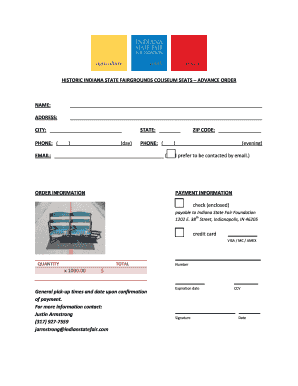 Indiana State Fairgrounds Coliseum Seats Advance Order