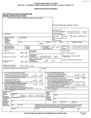 Georgia Employer Status Report