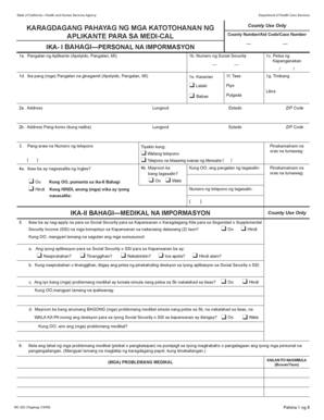 California Medi-Cal Application Form