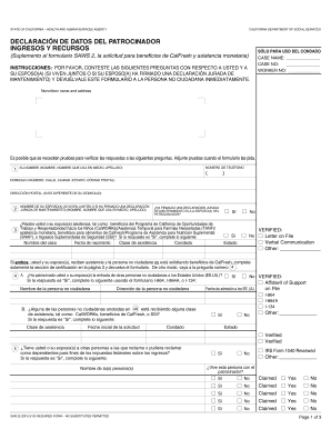 Formulario de Declaración de Datos del Patrocinador de Personas No Ciudadanas de California