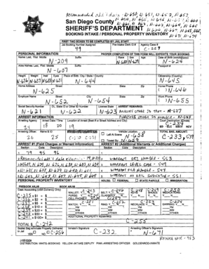 Jail Booking Form