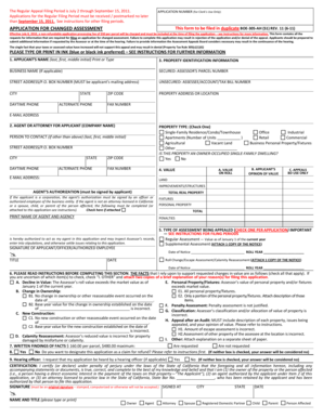 California Property Tax Appeal Form