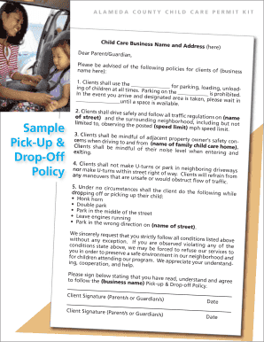 Alameda County Child Care Permit Kit