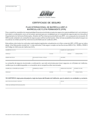 CERTIFICADO DE SEGURO