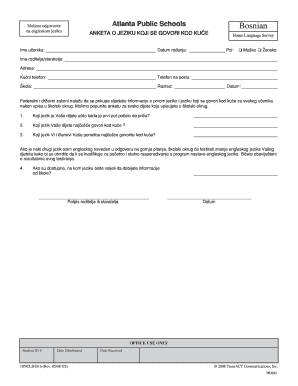 Home Language Survey