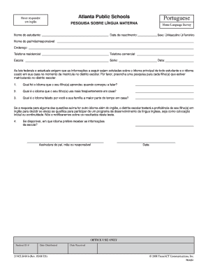 Home Language Survey