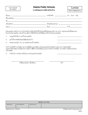 Home Language Survey