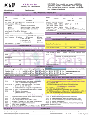 Children 1st Screening and Referral Form
