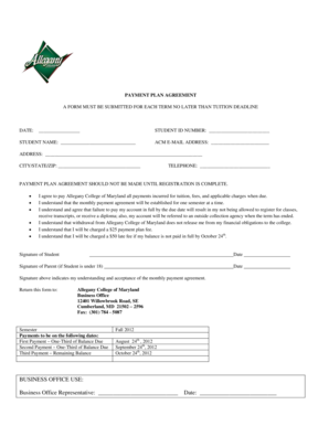 BUSINESS OFFICE USE Business Office Representative - Allegany bb - allegany