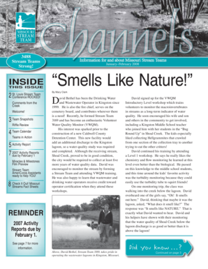 Missouri Stream Teams Activity Report